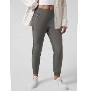 Athleta Plus 24 Brooklyn Jogger Pants Olive Pull On Side Pockets 530631 NWT  $98